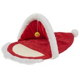 Niche pour chat en forme de bonnet de Noël