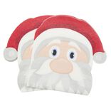 Serviette en papier forme t&ecirc;te de P&egrave;re No&euml;l x12