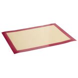 Feuille de cuisson r&eacute;utilisable en fibre de verre silicone rose