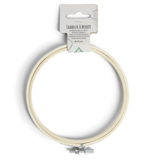 Cercle &agrave; broderie en bambou &Oslash;13cm