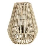 Lampe de chevet avec abat jour en cordage imitation jute naturel