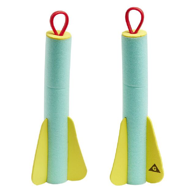 Fusée volante à lancer x2 - Ø6,6xL17,5cm