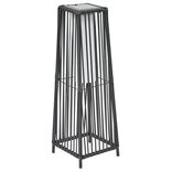 Lampe solaire urban métal et plastique noir