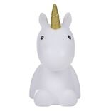 Veilleuse licorne arc en ciel LED H16.5cm