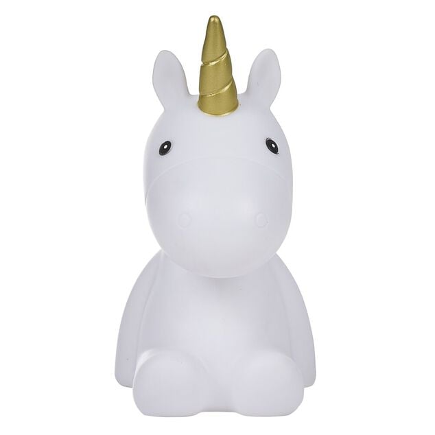 Veilleuse licorne arc en ciel LED H16.5cm
