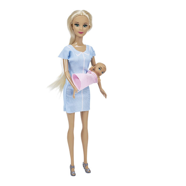 Poup&eacute;e mannequin m&eacute;tier H.30 cm avec accessoires