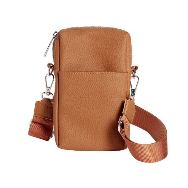 Sac bandouli&egrave;re &agrave; t&eacute;l&eacute;phone simili uni 10xH16,5cm (6 mod&egrave;les)