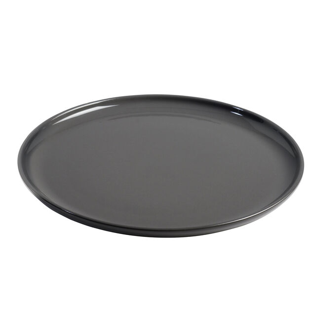 Assiette &agrave; dessert ronde Oslo grise &Oslash;19cm