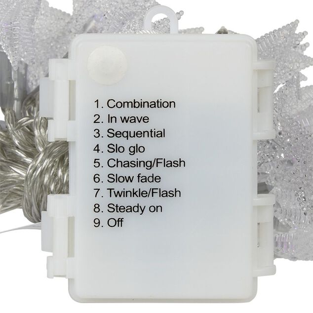 Guirlande électrique étoiles 48 LED 3,7m d'éclairage multicolore