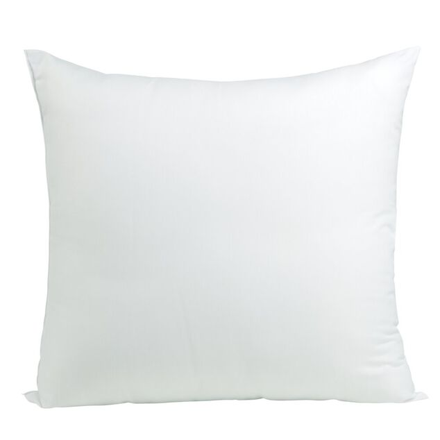 Oreiller carr&eacute; 60x60cm moelleux blanc