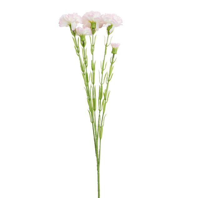 Fleurs artificielles tige oeillet rose H60cm - 2 mod&egrave;les
