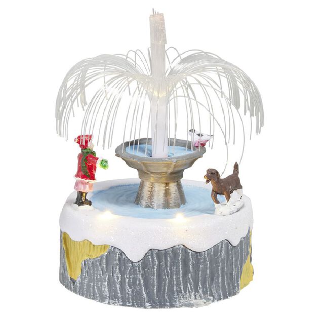 Scène de Noël lumineuse H12,5cm