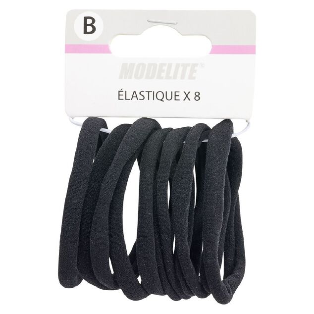 &Eacute;lastique en mousse noir x8
