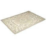 Tapis rectangulaire style oriental à motif beige 60x90cm
