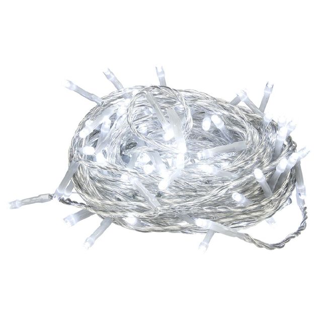 Guirlande &eacute;lectrique 120 LED 11,9m d'&eacute;clairage blanc froid