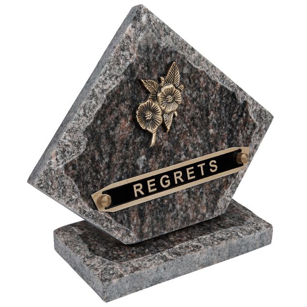 Plaque funéraire souvenir