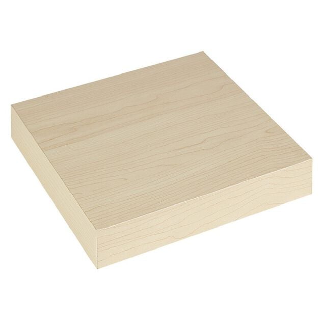 &Eacute;tag&egrave;re murale carr&eacute;e bois beige