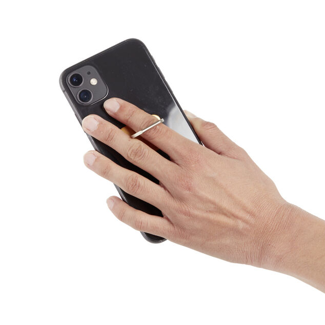 Anneau support t&eacute;l&eacute;phone adh&eacute;sif rotatif forme fleur rose ou blanc