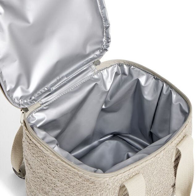 Sac fra&icirc;cheur 9L jute et coton marron 23x18,5x21cm