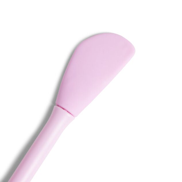 Brosse et spatule pour visage 2en1 rose