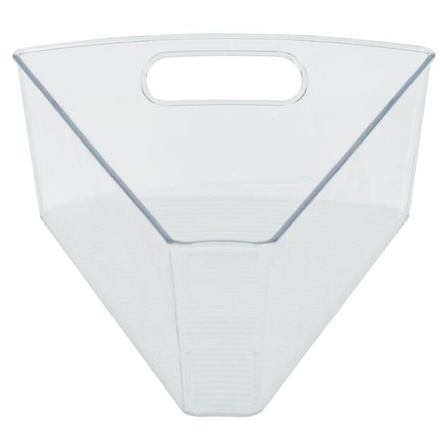 Bac de rangement triangulaire transparent pour frigo 3L