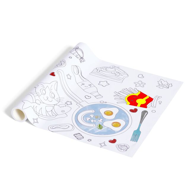 Coloriage en papier adh&eacute;sif rouleau 2m