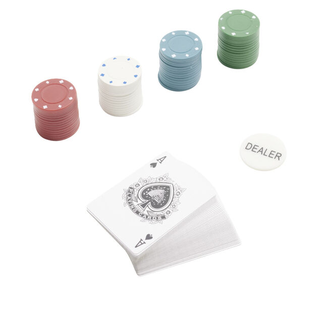 Accessoires pour poker 100 jetons et 1 jeu de cartes