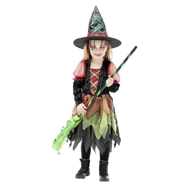 D&eacute;guisement enfant sorci&egrave;re Halloween 7 &agrave; 10 ans