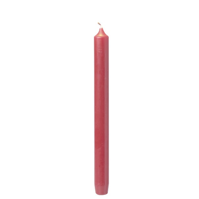 Bougie chandelle rouge Ø2xH25 cm x6