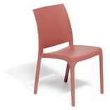 Chaise de jardin en plastique Volga terracotta