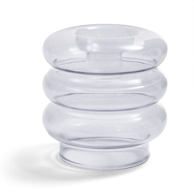 Bougeoir anneau bleu &Oslash;9xH8,5cm