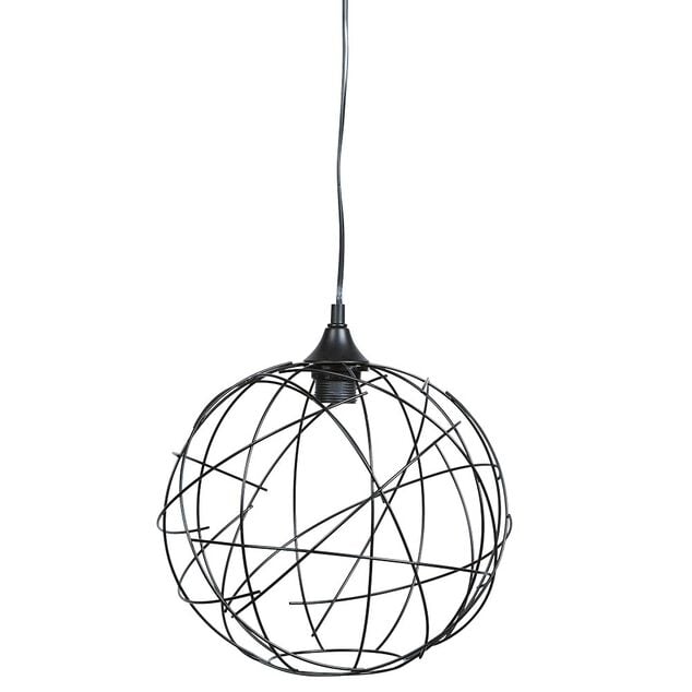 Suspension ronde courbe g&eacute;om&eacute;trique m&eacute;tal