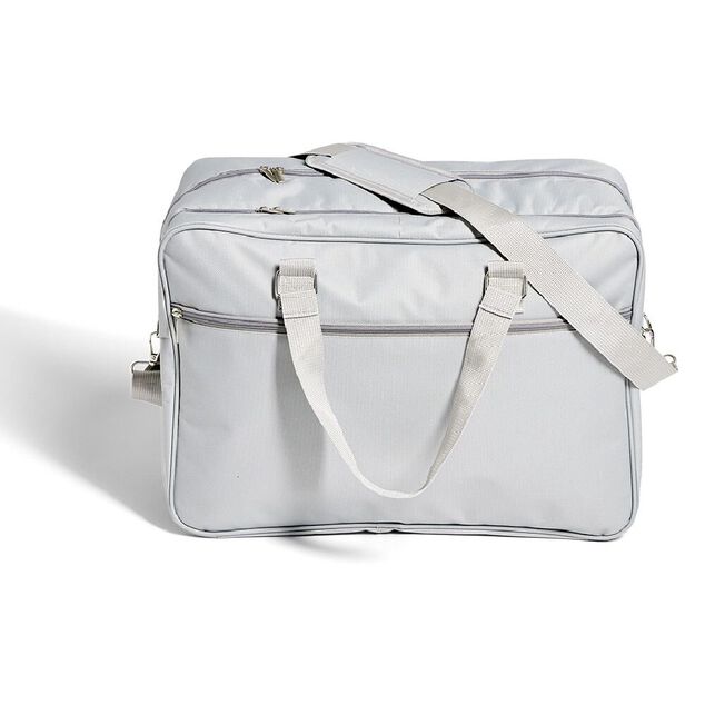 Sac cabine multi-compartiments polyester gris 45x21xH32cm