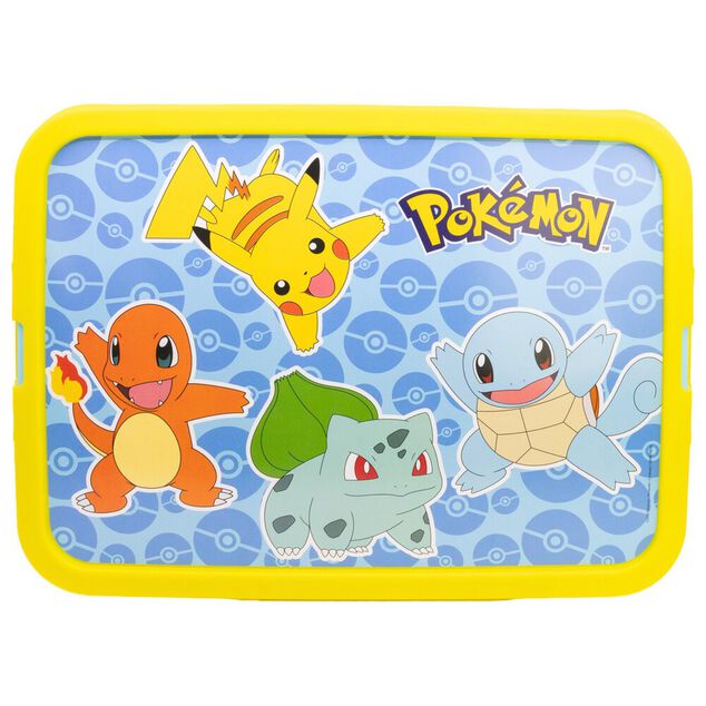 Box de rangement Pok&eacute;mon 13L plastique bleu 40x30xH15,5cm