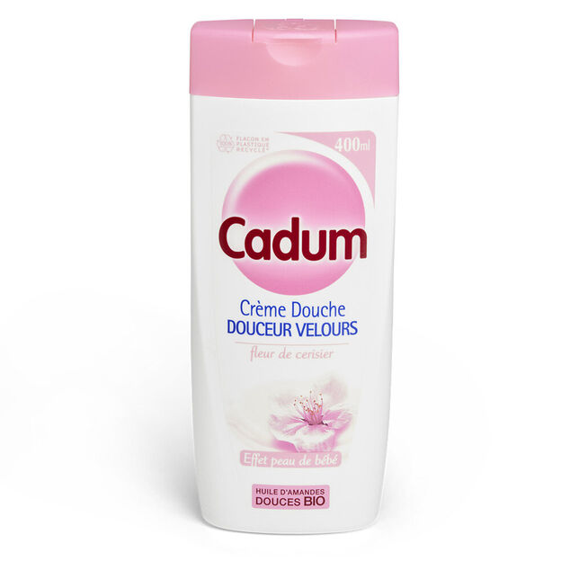 Cr&egrave;me douche Cadum douceur velours fleur de cerisier 400ml