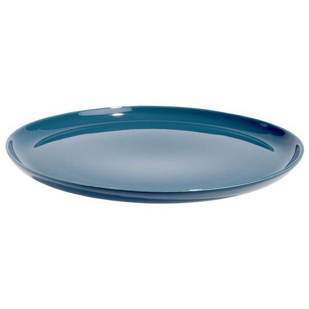 Assiette plate ronde Oslo porcelaine bleu &Oslash;26cm
