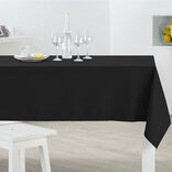 Nappe rectangulaire noire unie