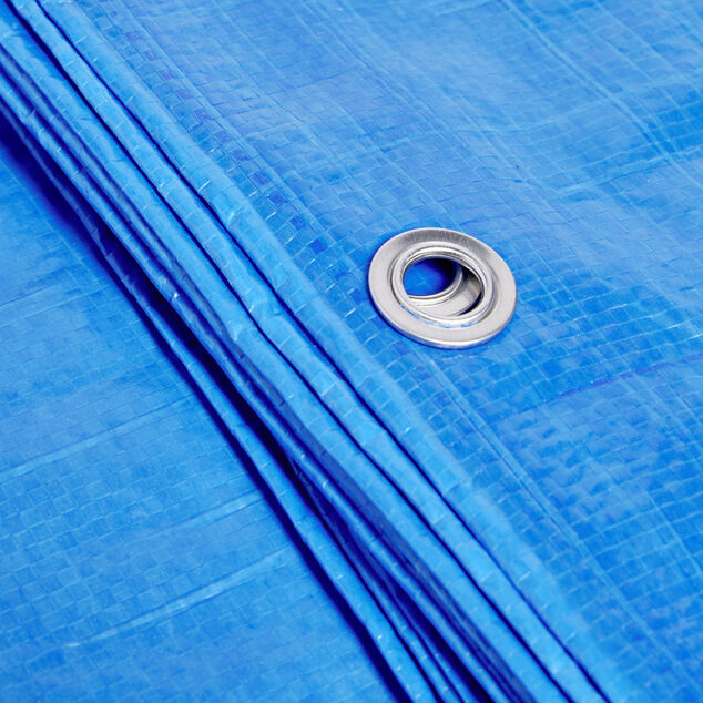 Bâche 4x5m - 100g/m² - PVC bleu