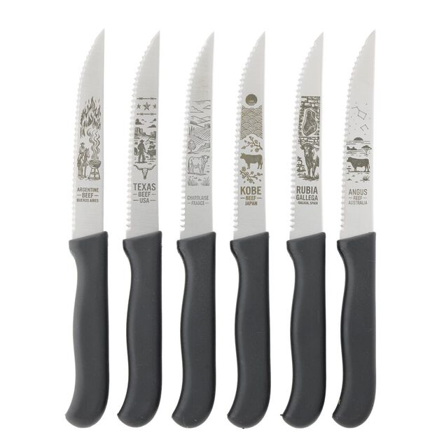 Couteaux &agrave; viande x6
