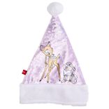 Bonnet de No&euml;l Disney Bambi Panpan rose et blanc 26xH34cm