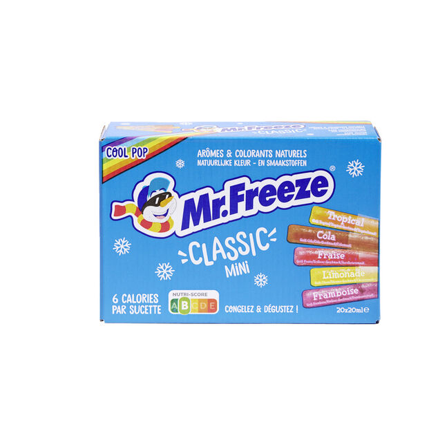 Glace à l'eau à congeler Mr.Freeze Cool Pop classique 20x20ml