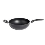 Wok tous feux sauf induction aluminium noir Ø28cm