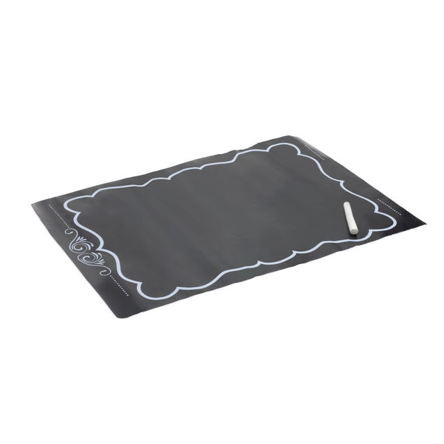 Tableau autocollant noir 30x45cm avec 1 craie