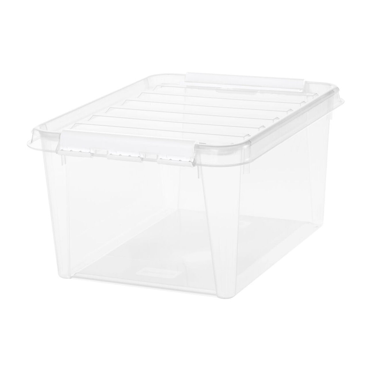 Iris Ohyama, Boites De Rangement Plastique Avec Couvercle, 60L, Lot De 6 Boites De Rangement Empilables Transparent 45 L 58 X 39 5 X 30 5 Cm 90223826