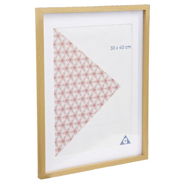 Cadre photo bois clair 40x50cm pour photo 30x40cm