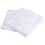 Serviette invit&eacute; blanche 30x30cm x2