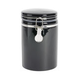 Bocal en céramique avec clip en métal Ø10xH16,5cm