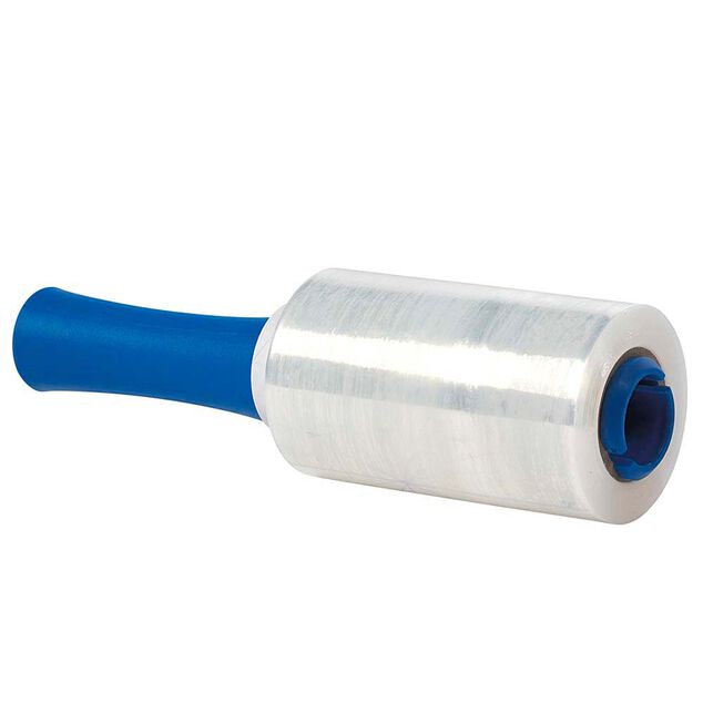 Rouleau film &eacute;tirable avec manche 150 m x2