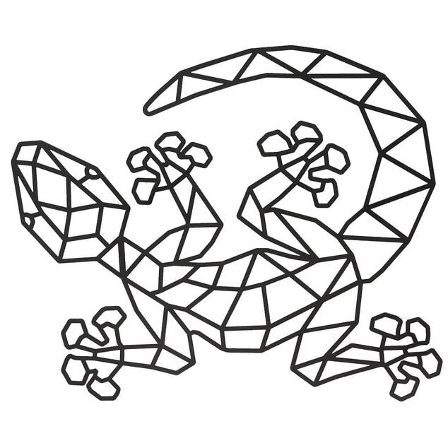 D&eacute;coration murale m&eacute;tal design tropical noir H49 cm