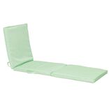 Coussin pour bain de soleil polyester uni vert clair